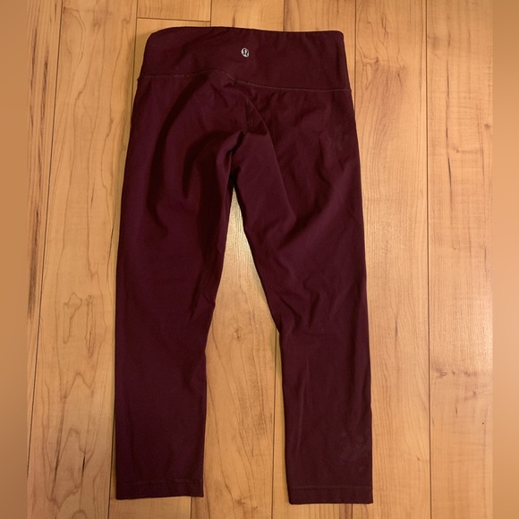 Lululemon Athletic Leggings Red/Wine - Picture 3 of 4